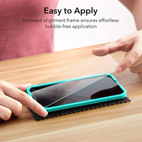 ESR 3 Pack Tempered Glass Screen Protector for iPhone 14 Pro, Military-Grade Protection, Easy Installation Frame,