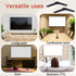 Goktvai 2pcs 32in/81cm, Universal TV Stand Legs for Black TV Mounting Brackets Replacement with Screws Easy Install
