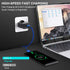 etguuds 1ft USB Type C Cable 2-Pack, 4.2A Fast Charging, Nylon Braided, Compatible with Samsung Galaxy & Moto G Series.