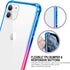 Salawat Clear iPhone 11 Case - Cute Gradient Anti Scratch Slim Cover with Reinforced TPU Bumper for iPhone 11