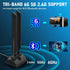 Eightwood WiFi 6E Antenna, Tri-Band 6GHz 5GHz 2.4GHz RP-SMA Magnet Mount Base for PC