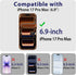Yutonsu 2 Pack 17 6.9 Inch, 9H Tempered Glass Screen Protector for iPhone Pro Max Hardness, Anti Scratch, Bubble Free