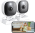 VSMAHOME 2K Cameras for Home Security,Indoor/Outdoor for Baby/Elder/Pet Monitoring with Phone app,Wired Plug&Play,Color