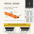 360 0-120 Sideways Phone Stand Detachable Type-C Compatible Stand for Phones & Tablets - Rotation, Tilt(Orange Stand)