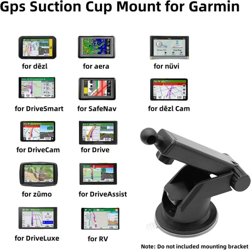 Bokexing Replacement Suction Cup Mount Part, Suction Cup Bracket for GPS Ball Joint Flexible Mounting Disk Mount