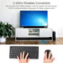 KM901 Wireless Keyboard Mouse Combo, Portable 2.4G Mini 78 Key Keyboard and Mouse Set for Office