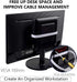 Gmailmall Cable Box Mount Modem Adjustable Wall Mount for Most Narrow Media Players Compatible with Roku, Router, Fire