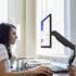 Gas Spring Monitor Arm 32 Inch - Single Monitor Desk Mount for 13-32 inch Screens