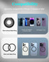 Magnetic Phone Grip for MagSafe, Double-Sided Adjustable Phone Ring Holder, Compatible with iPhone 15-12 Pro Max