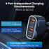 SUNDAREE Super Fast Car Charger, 60W Multiport USB Car Charger, USB C Cigarette Charger for iPhone & Samsung Devices