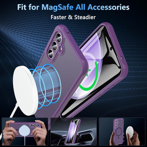 Shop Samsung Galaxy S23 FE Case: Magnetic Magsafe with Screen Protector, Shockproof, Military-Grade Protection, Slim