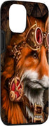 Cute Fox iPhone 14 Case - Vintage Steampunk Design for Boys & Girls - Stylish Protection for Your Device!