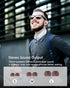 Finpola 5.3 IPX5 18H Neckband Bluetooth Headphones, Retractable Headphone Bluetooth & Waterproof, Neckband Headphones