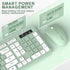 RECCAZR 2.4GHz Wireless Keyboard and Mouse Combo, Full-Sized Wireless Keyboard and Adjustable DPI Mouse, USB Receiver