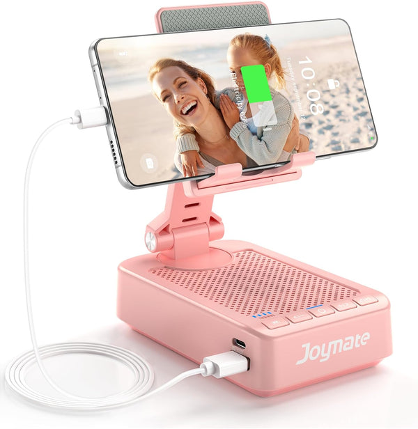 Joymate Gifts for Men Women, Phone Stand with Bluetooth Speaker and Charging Function