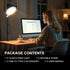 SH 10'' 360 Ring Light for Streaming, Full Screen LED Ring Light for Desk with Adjustable Arm, Video Conference