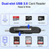 USB C Lightning SD Card Reader for iPhone 15 iPad Mac - 2 in 1 Micro SD/SD Card Adapter, Portable