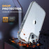 Diaclara iPhone 15 Plus Case: Heavy Duty Clear, Military Grade Drop Protection, Anti-Spy Privacy Screen Protector.