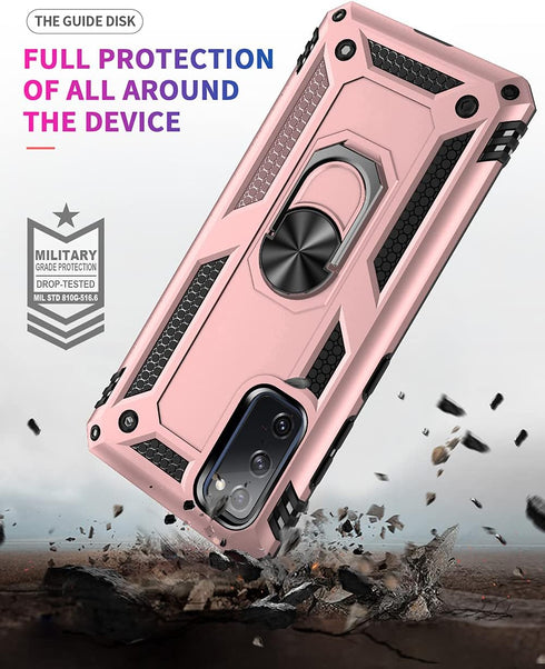 Samsung Galaxy S20 FE Case with Screen Protector, Military Grade 16ft Drop Tested Cover with Magnetic Kickstand