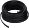 uxcell 25 Ft Expandable Braided Cable Sleeve, 1/4 Inch PET Wire Management Protector for TV Computer Audio, Black