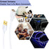 Costyle 10ft USB Extension Cable 2-Pack, USB 2.0 Type A Male to Female, White USB Extender with Gold-Plated Connectors.