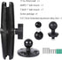 Leenconghui 5.9" 17-25mm (5/8"-1") Heavy-Duty GPS & Phone Mount Holder with Long Arm - Universal Ball Adapter/T-Bolt