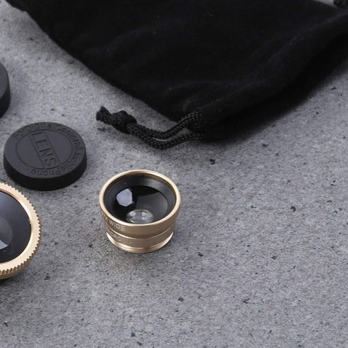 Portable Fish Kit and Mobile Accessories Macro On Camera, Universal Clip-on Lens for Phones, Wide Lens for Smartphones