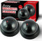 Dummy Fake Security Surveillance CCTV Dome Camera with Red LED Light, Battery Powered for Home or Business (2 Pack)