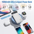 Power Bank 10000mAh Portable Charger with 2 USB 2.4 A Outputs and USB C Input, Compatible with Huawei, iPhone 12 11 X,