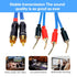 KK Cable V1-W2 18 GAUGE OFC Speaker Wire Pair with RCA Male to 2 Pair Pin Plugs (3M/9.8ft)