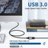 QianLink USB Extension Cable (3.3FT), USB Extender USB 3.0 Extension Cable Nylon Braided Compatible with Webcam, Camera, Phone, USB hub, Mouse, Keyboard, Printer, Hard Drive, Headset (Gray)