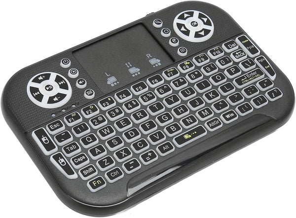 Mini Bluetooth Keyboard with Touchpad, Portable 2.4GHz RF Multi Touch Rechargeable Handheld Controller for PC, Tablet,