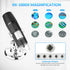 Handheld Digital Microscope Wireless Portable for Kids Adults 50x-1000x Magnification with 360 Rotate Stand