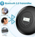 Gueray Portable CD Player with Bluetooth, Anti-Skip Protection, LCD Display, Headphones, AUX Cable