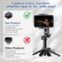 Docaharbour 2-in-1 Magnetic Phone Tripod Stand with Zoom, Portable Mini Extendable Selfie Stick with Remote