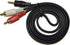 HQRP Stereo RCA to 3.5mm Audio Cable Compatible with Vizio Sound Bar Models, Mini Plug Cord Y-Splitter 5ft