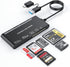 7 in 2 USB C 3.0 Card Reader, USB SD Card Adapter for SD, CF, TF, MS, Micro SD, XD Cards for Windows, macOS