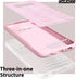 Oakxco Samsung Galaxy S10e Phone Case, Rose Light Pink Liquid Silicone Cute Thin Slim Soft Rubber TPU Protective Cover