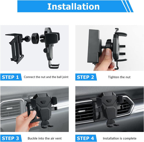Car Phone Holder Mount for Mazda CX-5 2023-2022, Compatible with 4.5-7.5 inch Smartphones