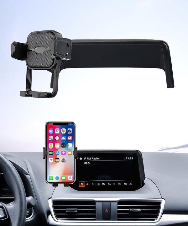 Masergogo Car Phone Holder for Mazda 3 2017-2018, 7" Screen Fixed Clip, Auto