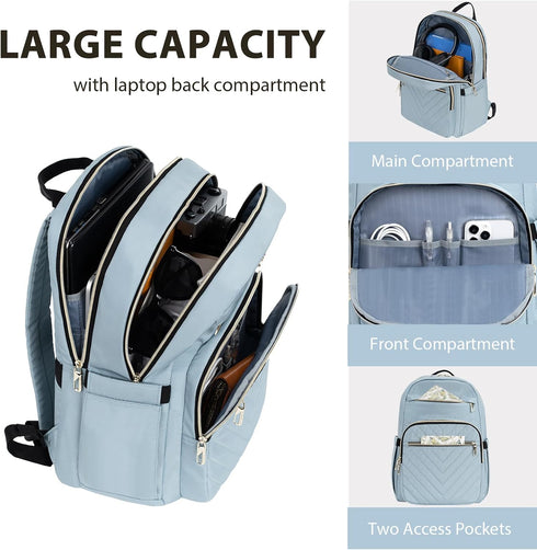 15.6 Inch Backpack Backpacks Daypacks VANKEAN Laptop for Women Work Laptop Bag Fashion, Waterproof Stylish Travel Bags