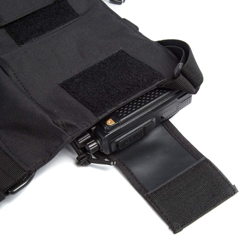 Radio Shoulder Holster Chest Harness Holder Vest Rig | Two Way Radio Chest Front Pack Pouch for Walkie Talkie