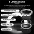 Suoman 3-Pack iPhone 12 Pro Max Camera Lens Protector, 9H Tempered Glass, Metal Frosted Cover, Diamonds-Silver