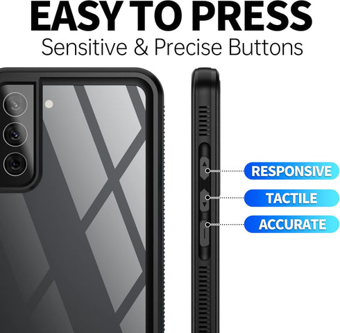 BEASTEK TRE Series Waterproof Case for Samsung Galaxy S22 Plus, IP68 Shockproof Full Body Cover with Screen Protector