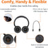 Amazon Basics Bluetooth Wireless On Ear Headphones, 35 Hour Playtime, Foldable, One Size, Black