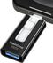 USB Flash Drive 512GB, External Data Storage Thumb Drive Compatible with Phone, Pad, Android, PC (Black)