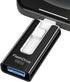 USB Flash Drive 512GB, External Data Storage Thumb Drive Compatible with Phone, Pad, Android, PC (Black)