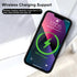 Cute Slim Shockproof Phone Case for iPhone 13, with Wireless Charging Support and Protection (Black)