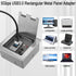 QIANRENON 5Gbps USB3.0 Rectangular Metal Panel Adapter, USB3.0 Female to Female Panel Mount Connector