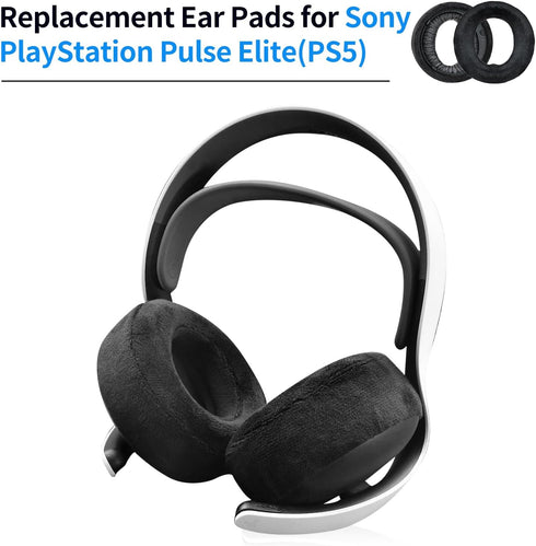 Earpad for PlayStation Pulse Elite Wireless Headset, Replacement Pads (Black Velvet)